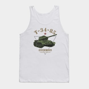 T-34-85 Soviet Tank Tank Top